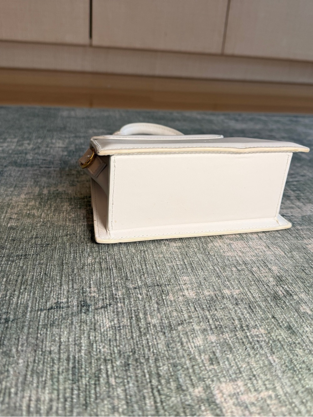 Jacquemus White Le Chiquito Mini Top-Handle Leather Bag - Picture 5 of 9